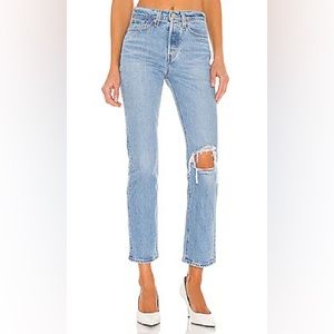 Levi’s Wedgie straight tango fray. Size 26 x 28length